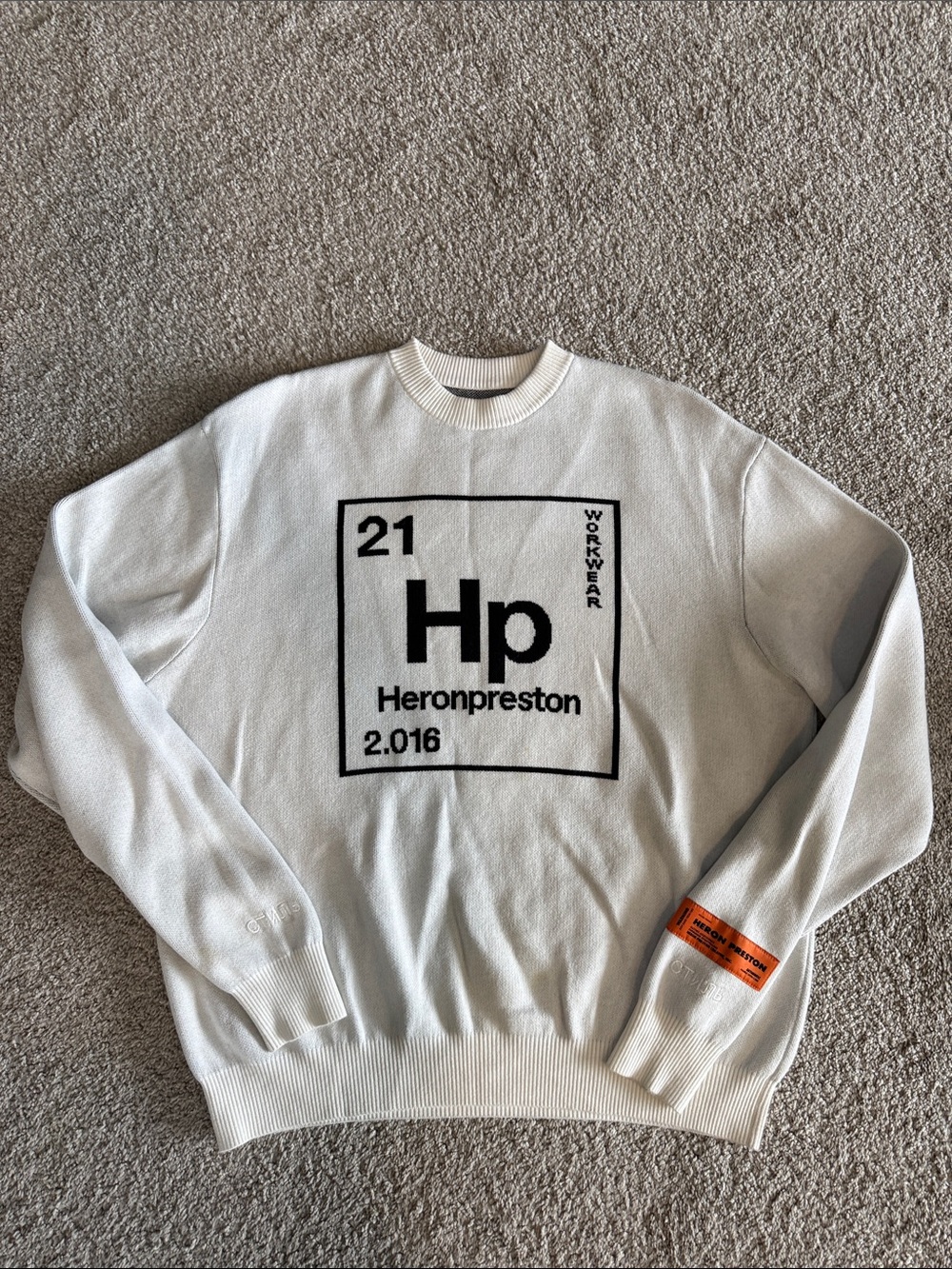 Heron Preston Original Crewneck Sweater 100% Authentic